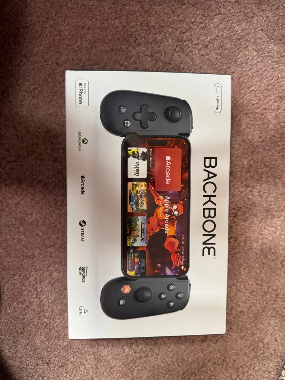 Backbone One Mobile Gaming Controller for iPhone with adapter - Black